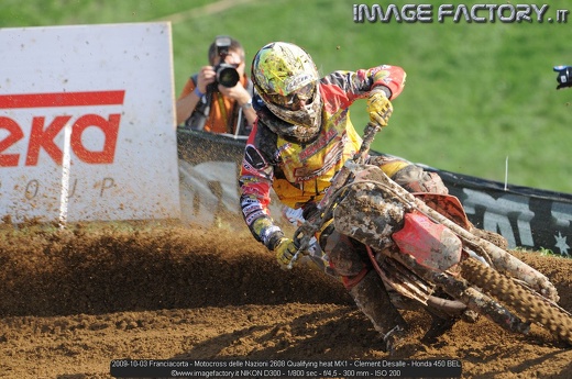 2009-10-03 Franciacorta - Motocross delle Nazioni 2608 Qualifying heat MX1 - Clement Desalle - Honda 450 BEL